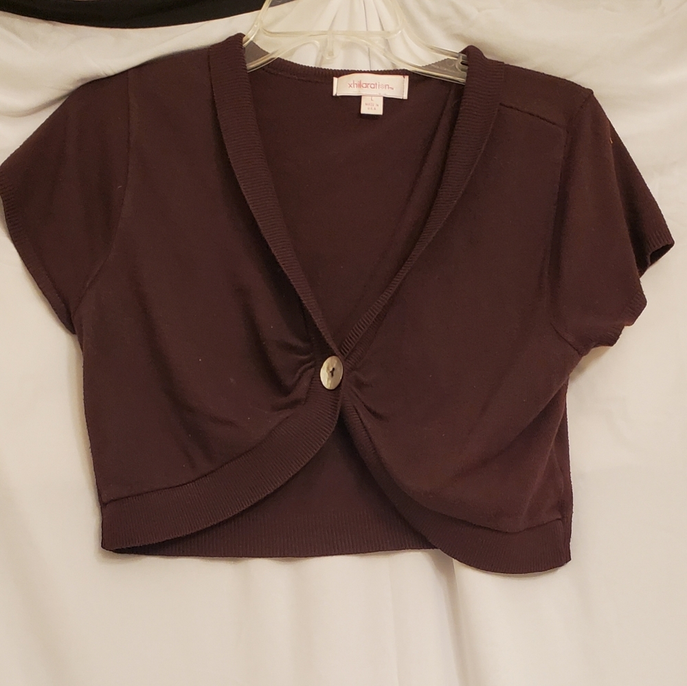 Womens Brown xhileration Cardigan